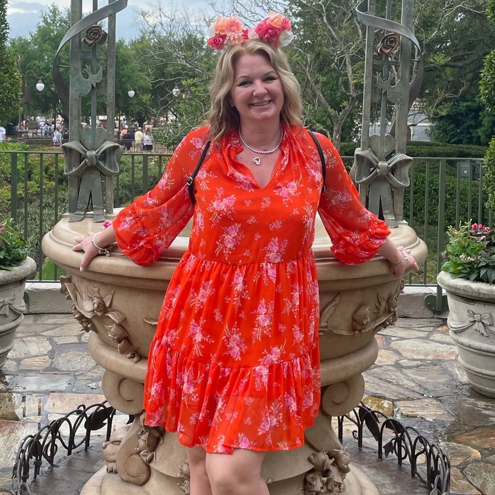 Dress & Mickey Mouse Flower Ears